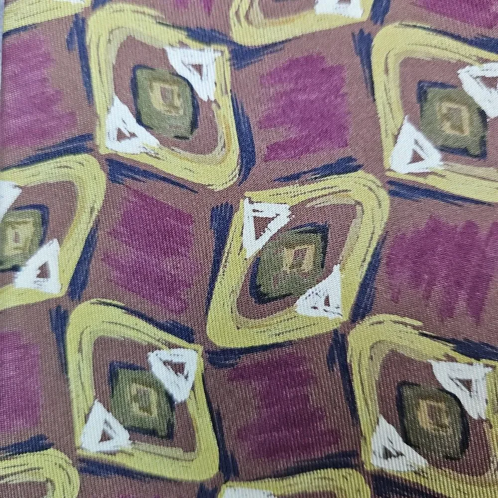 Robert Talbott‎ Studio For The Oxford Shop Silk Neck Tie Geometric 58x3.5 Inches